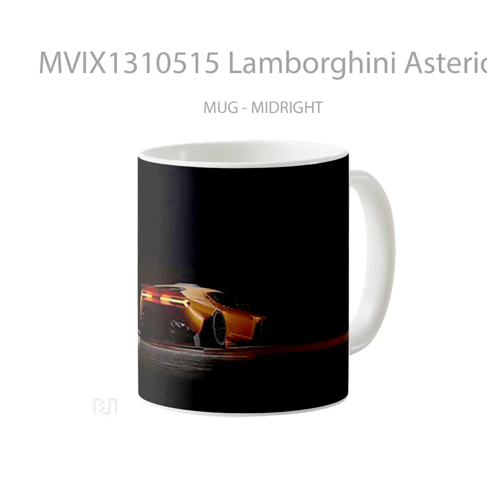 Mug Lamborghini Asterion Cangkir Mobil - All-side / Desain
