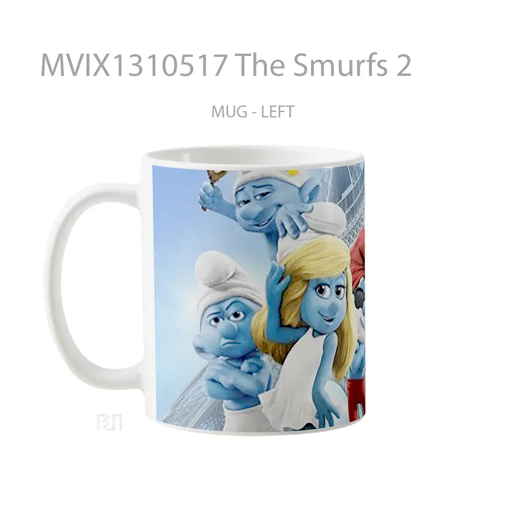 Mug The Smurfs 2 Gelas Keramik Unik - All-side / Desain