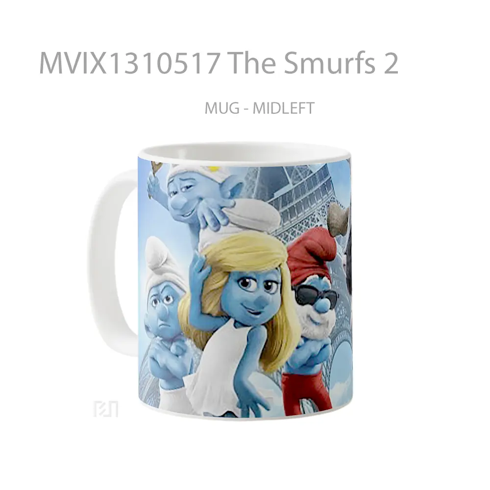 Mug The Smurfs 2 Gelas Keramik Unik - All-side / Desain
