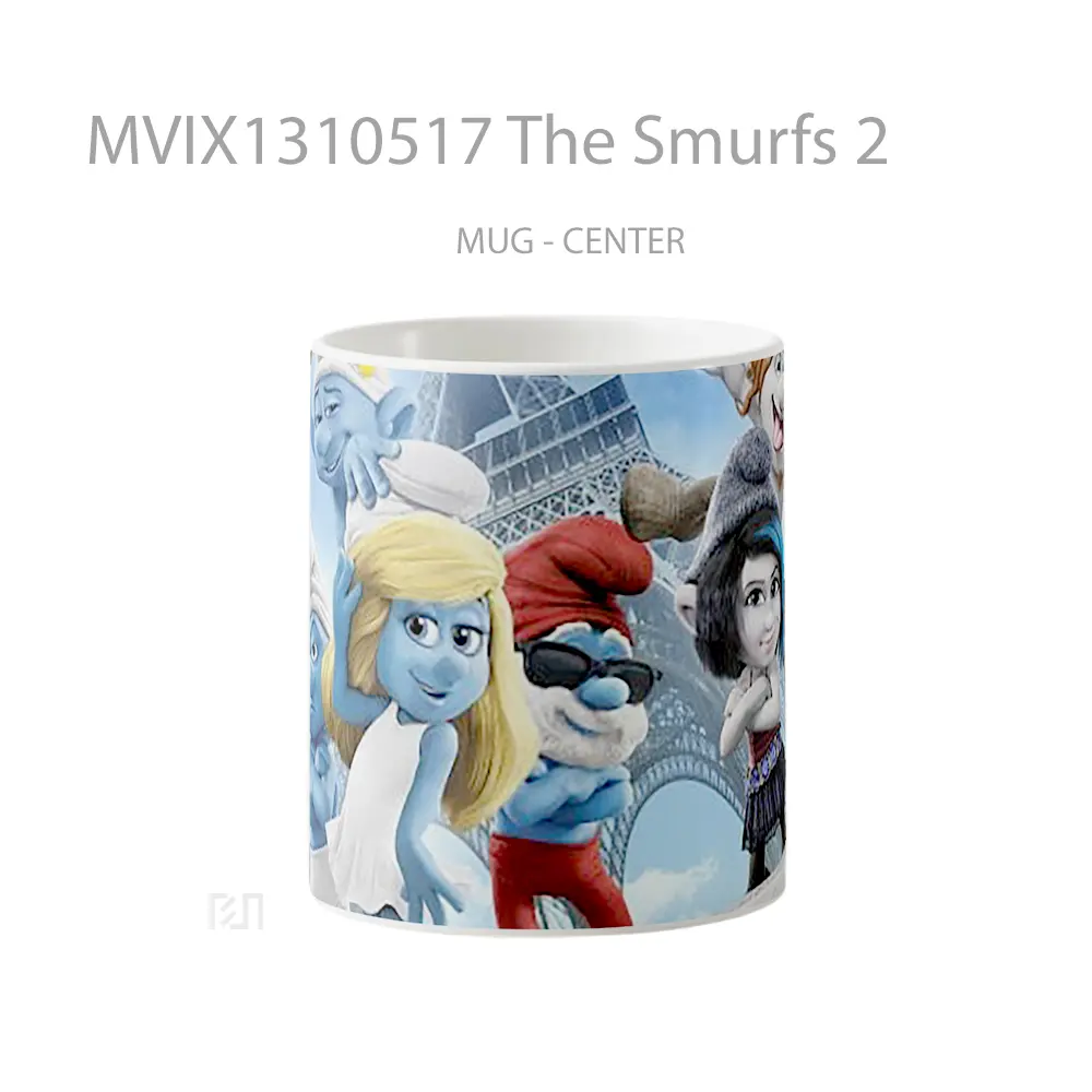 Mug The Smurfs 2 Gelas Keramik Unik