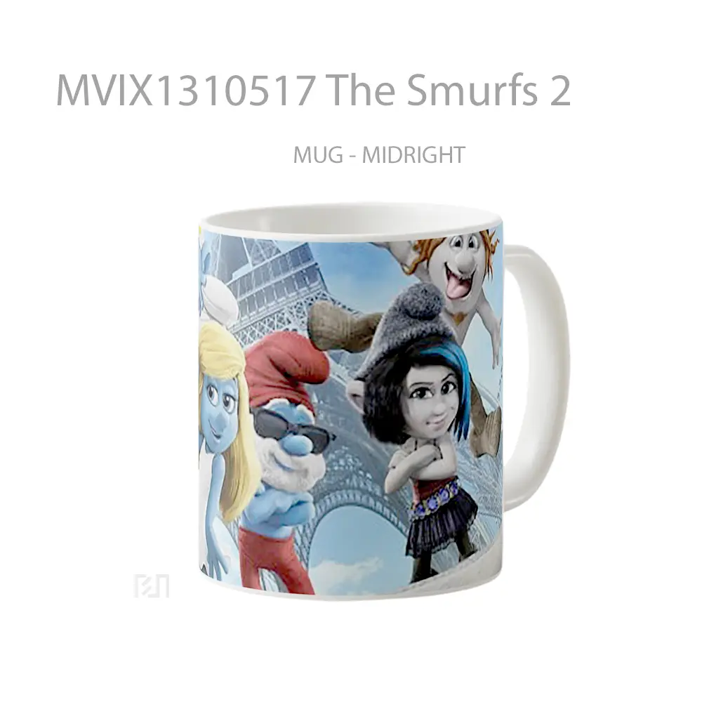 Mug The Smurfs 2 Gelas Keramik Unik - All-side / Desain