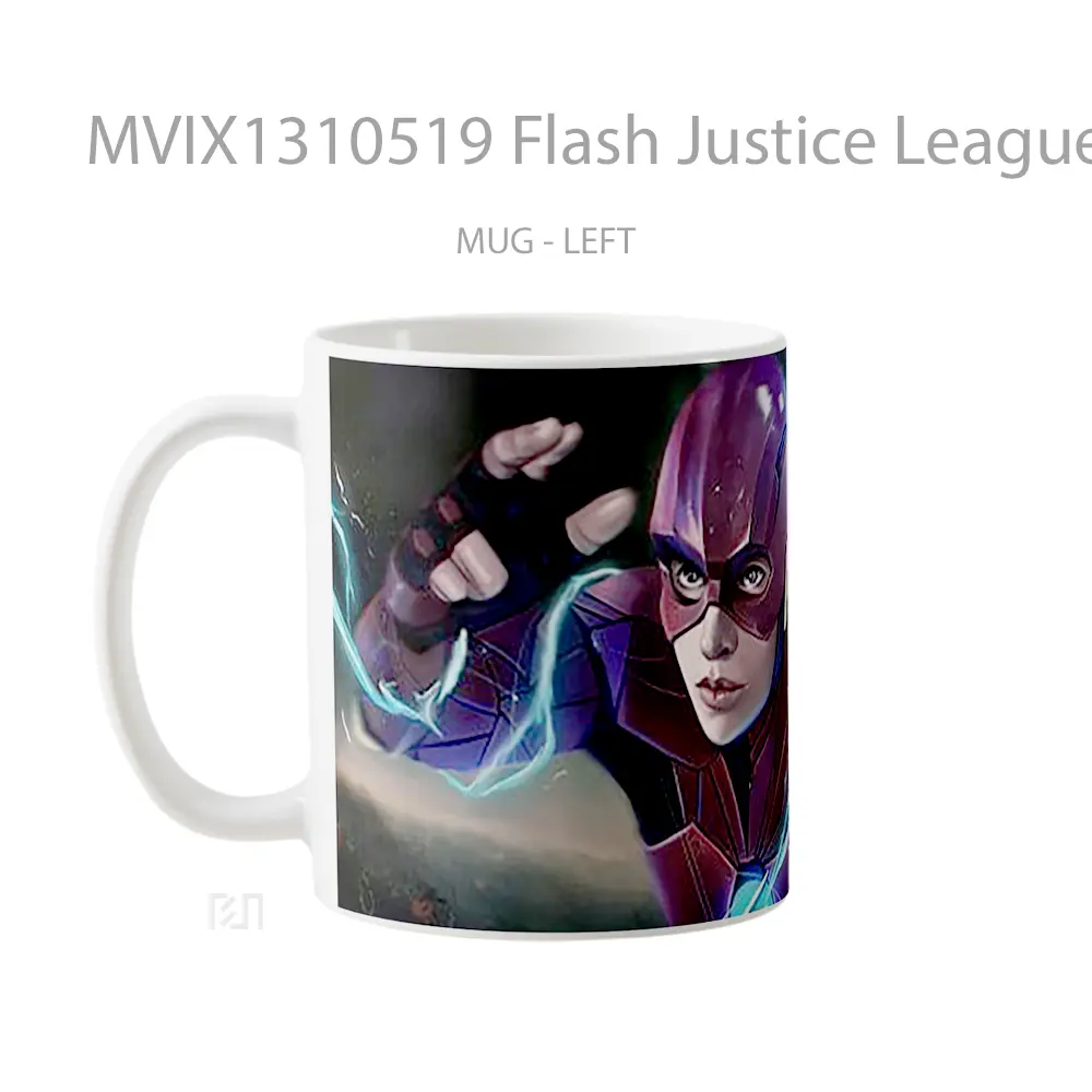 Mug Flash Justice League Snydercut Fanart Gelas Superhero - All-side / Desain