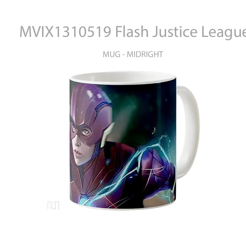 Mug Flash Justice League Snydercut Fanart Gelas Superhero - All-side / Desain