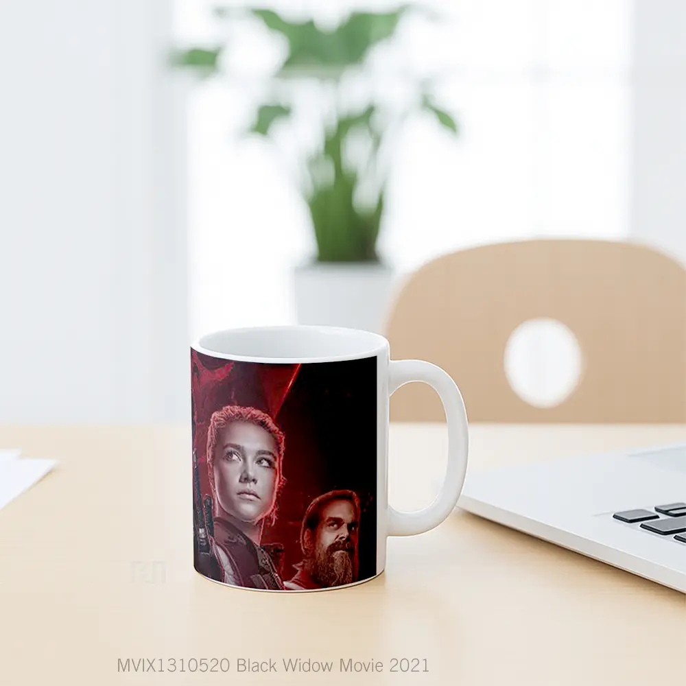 Mug Black Widow Movie 2021 Gelas Superhero - All-side / Desain