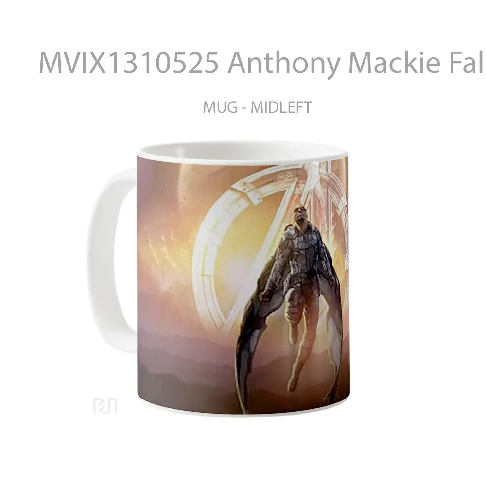 Mug Anthony Mackie Falcon And The Winter Soldier Gelas Superhero - All-side / Desain