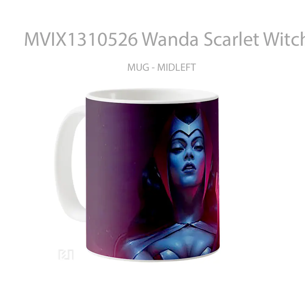 Mug Wanda Scarlet Witch 2021 Gelas Superhero - All-side / Desain