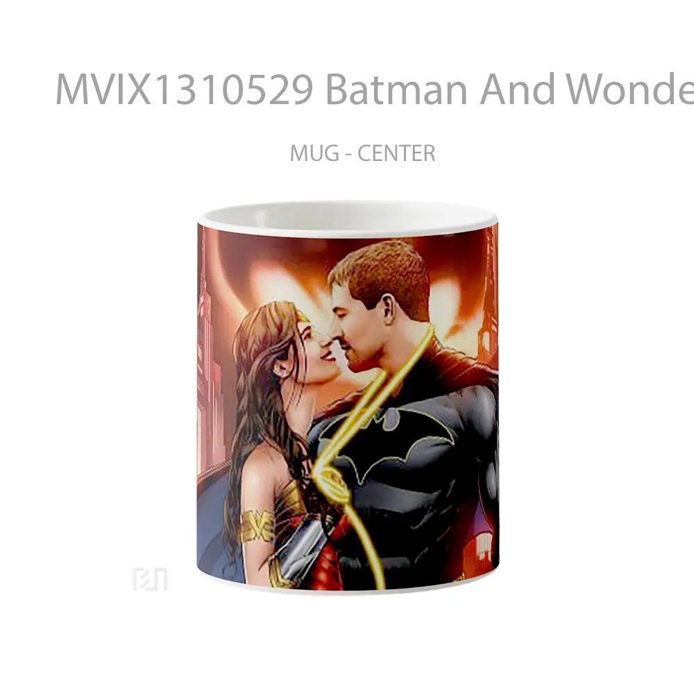 Mug Batman And Wonder Woman In Love Gelas Superhero