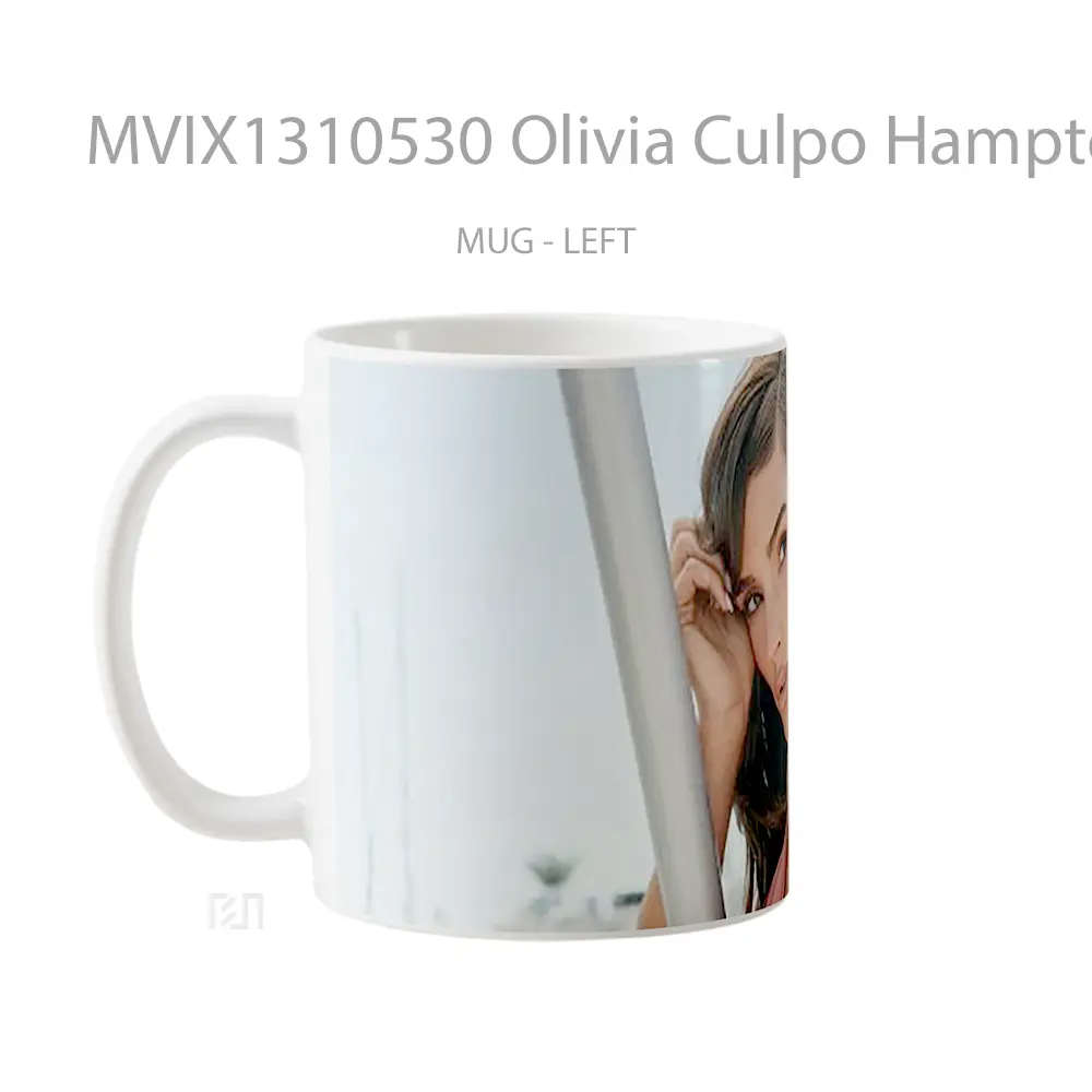 Mug Olivia Culpo Hamptoms Magazine Gelas Selebriti - All-side / Desain