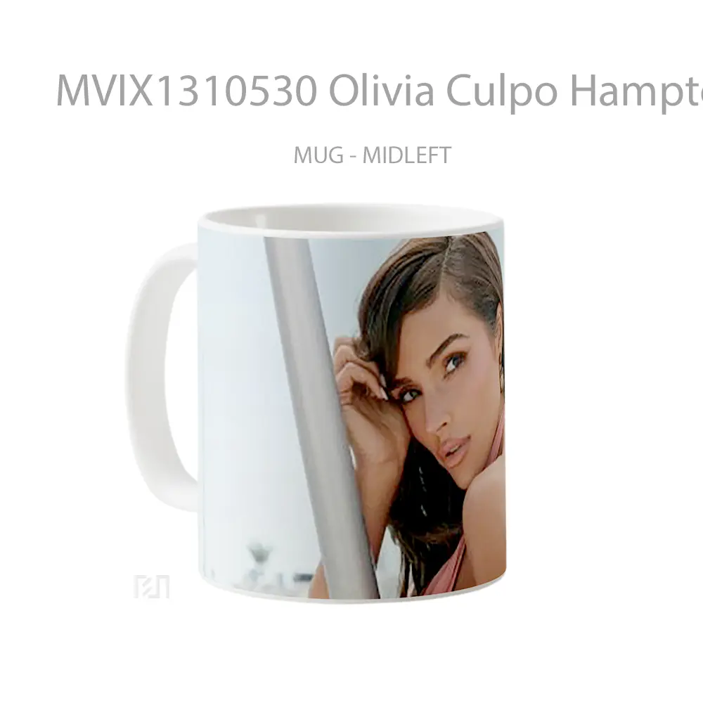 Mug Olivia Culpo Hamptoms Magazine Gelas Selebriti - All-side / Desain