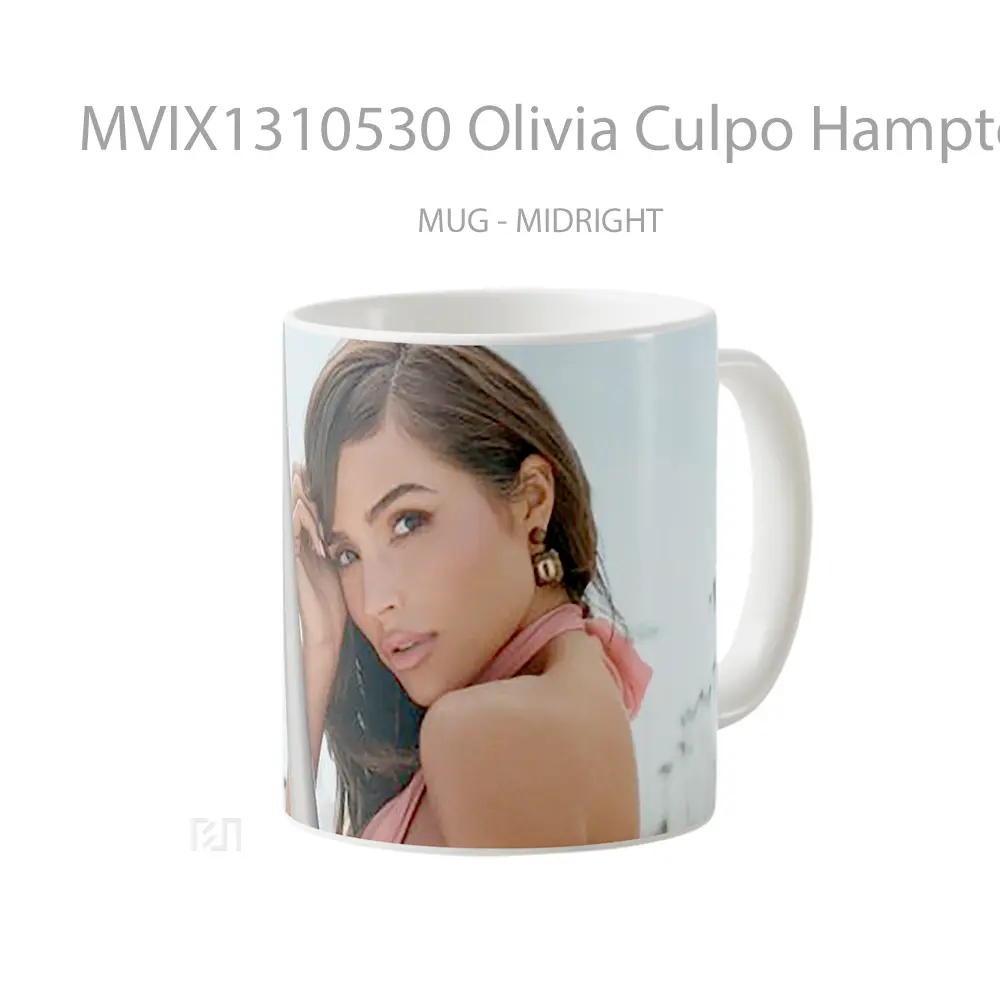 Mug Olivia Culpo Hamptoms Magazine Gelas Selebriti - All-side / Desain