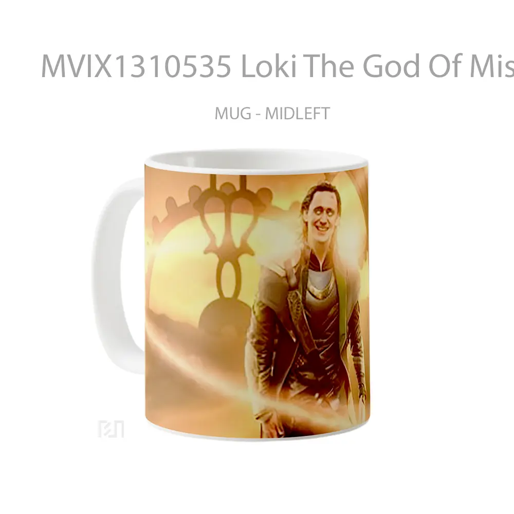 Mug Loki The God Of Mischief Poster Gelas Superhero - All-side / Desain