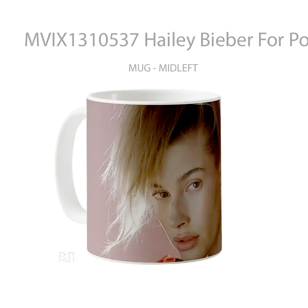 Mug Hailey Bieber For Pop Magazine Gelas Keramik Unik - All-side / Desain
