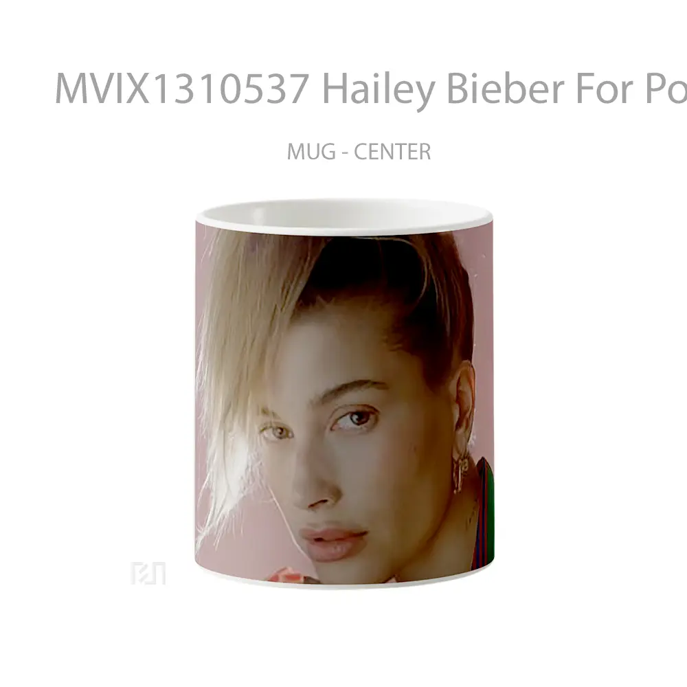 Mug Hailey Bieber For Pop Magazine Gelas Keramik Unik
