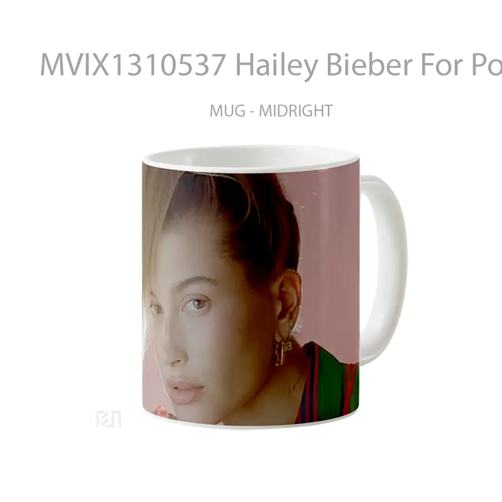 Mug Hailey Bieber For Pop Magazine Gelas Keramik Unik - All-side / Desain