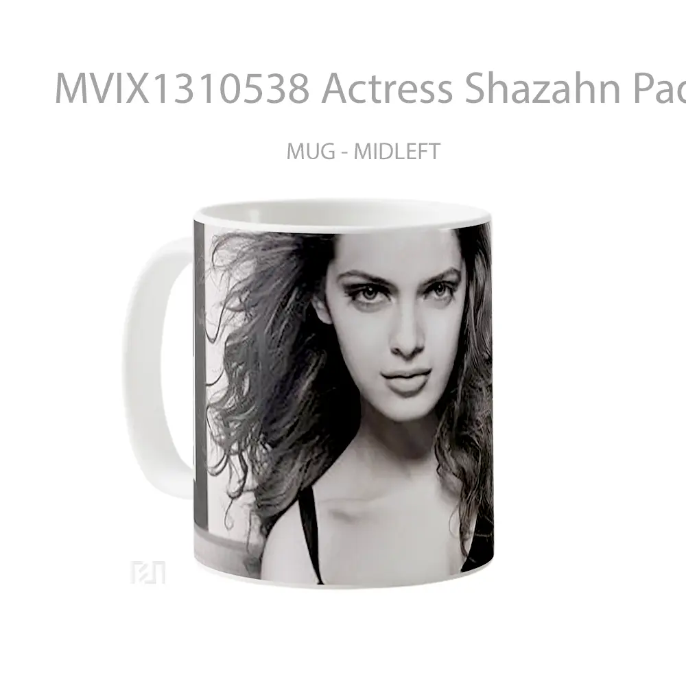 Mug Actress Shazahn Padamsee Gelas Keramik Unik - All-side / Desain