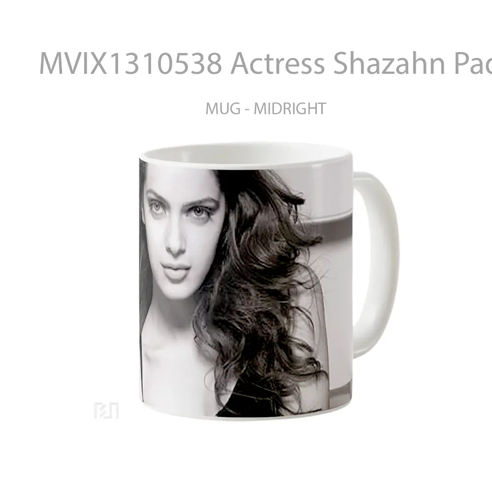 Mug Actress Shazahn Padamsee Gelas Keramik Unik - All-side / Desain