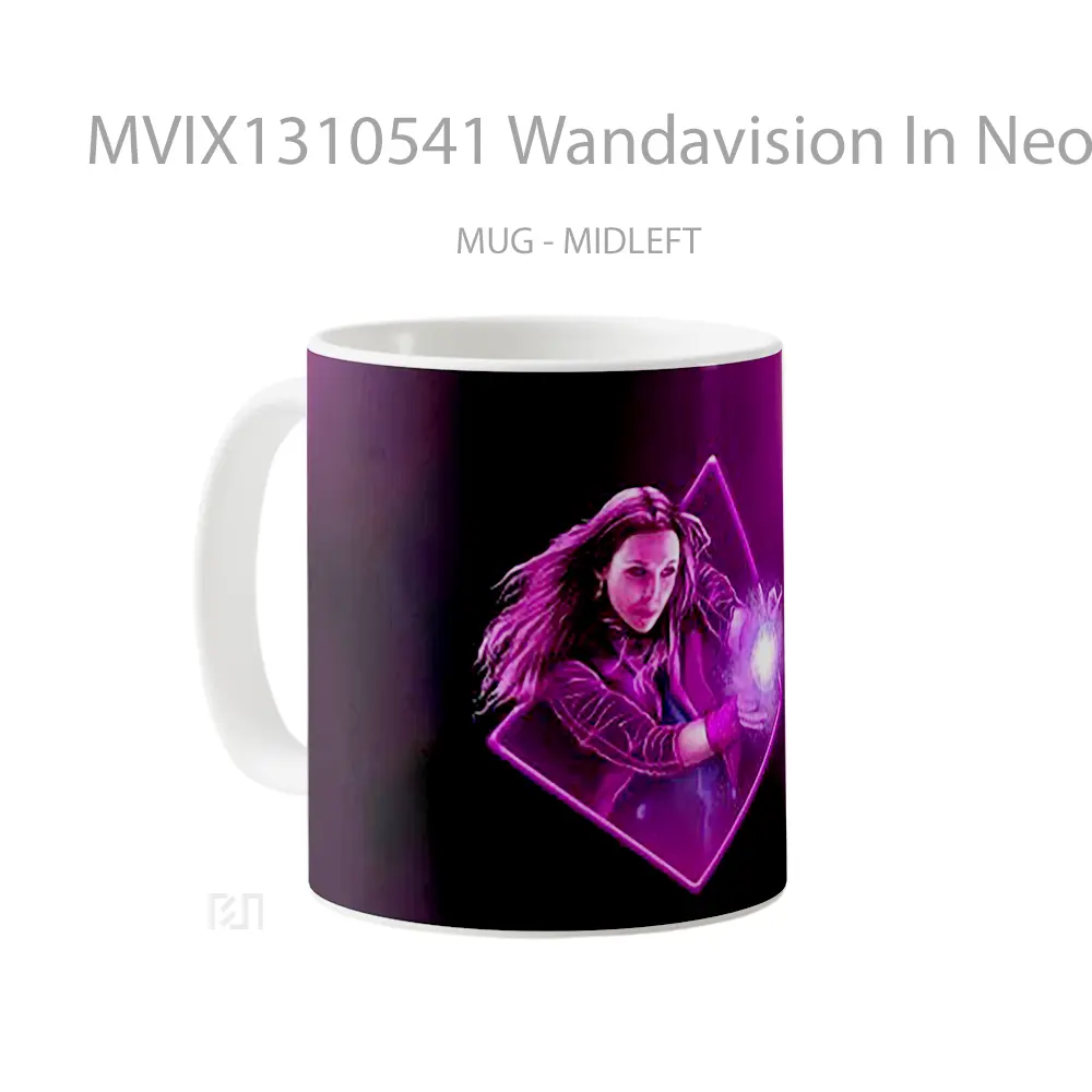 Mug Wandavision In Neon Lights Gelas Keramik Unik - All-side / Desain