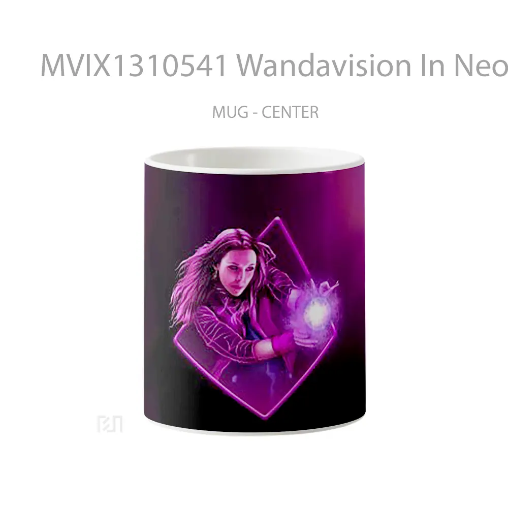 Mug Wandavision In Neon Lights Gelas Keramik Unik