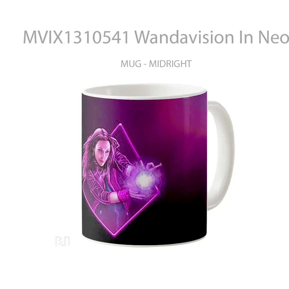 Mug Wandavision In Neon Lights Gelas Keramik Unik - All-side / Desain