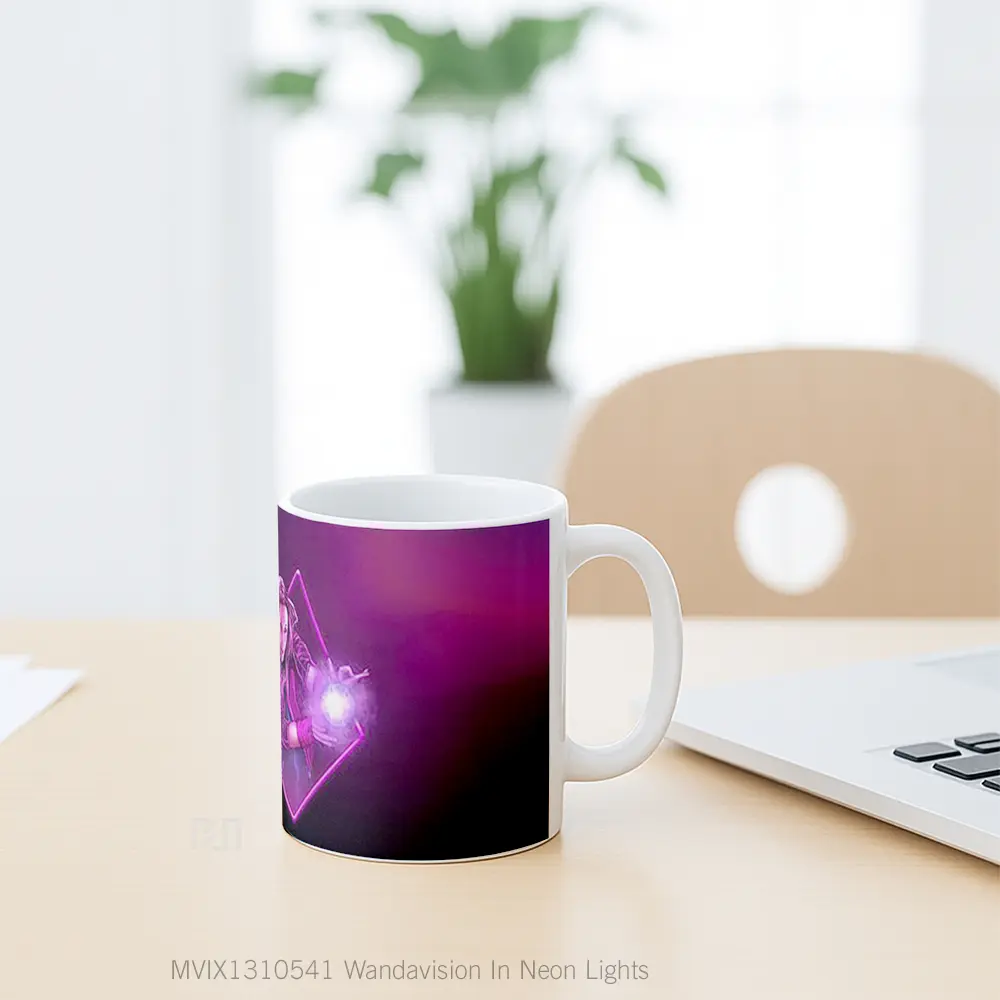 Mug Wandavision In Neon Lights Gelas Keramik Unik - All-side / Desain