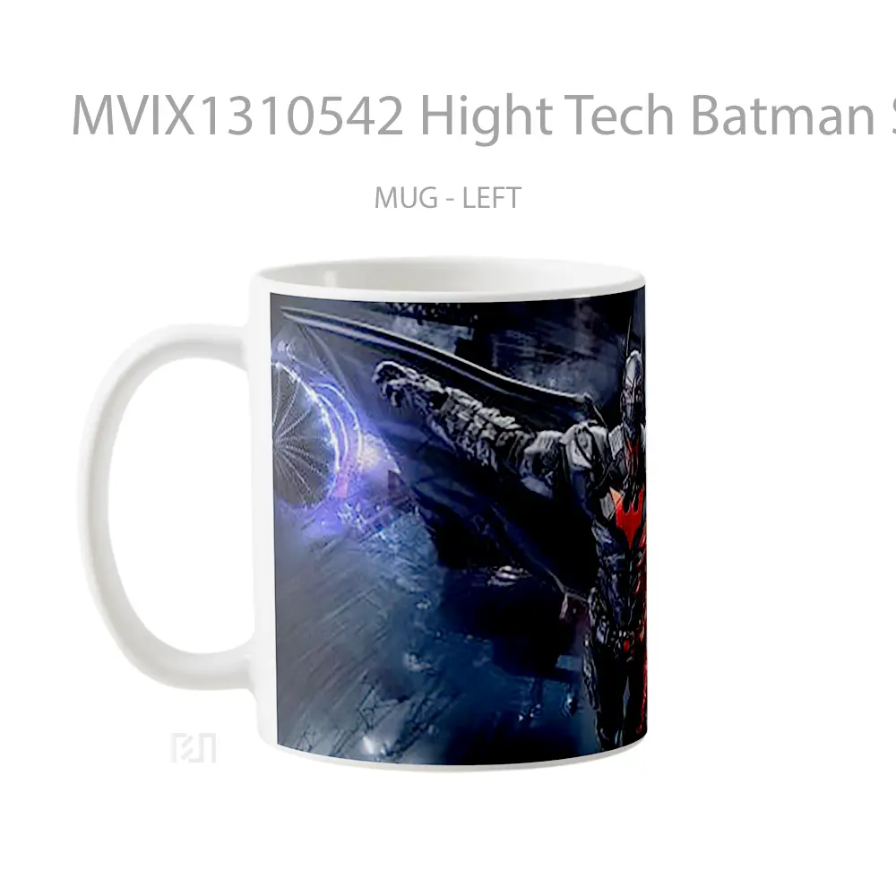 Mug Hight Tech Batman Suit Open Wings Gelas Superhero - All-side / Desain