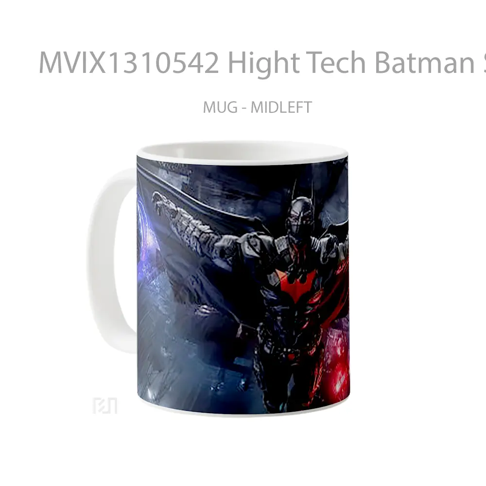 Mug Hight Tech Batman Suit Open Wings Gelas Superhero - All-side / Desain