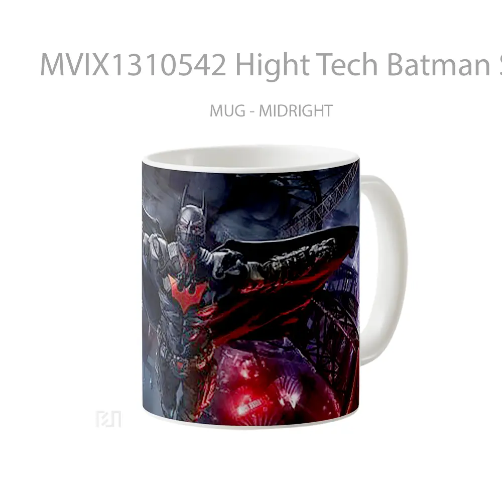 Mug Hight Tech Batman Suit Open Wings Gelas Superhero - All-side / Desain