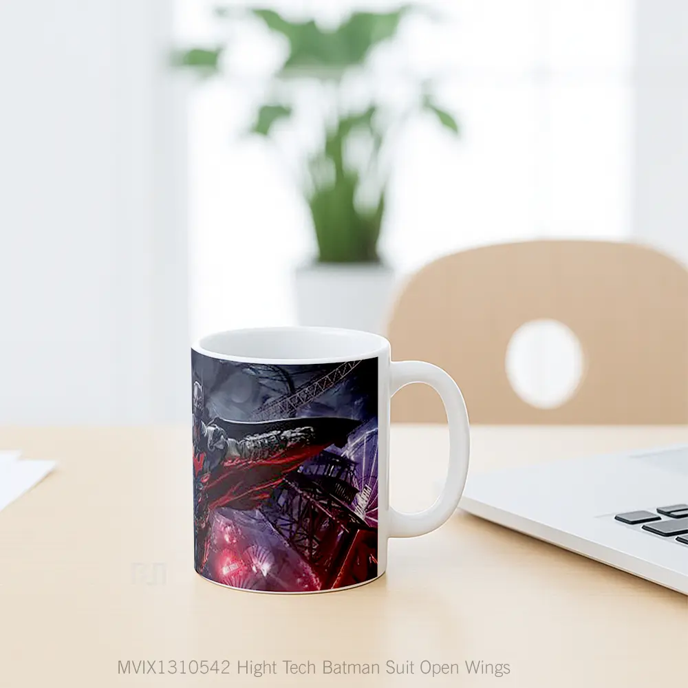 Mug Hight Tech Batman Suit Open Wings Gelas Superhero - All-side / Desain