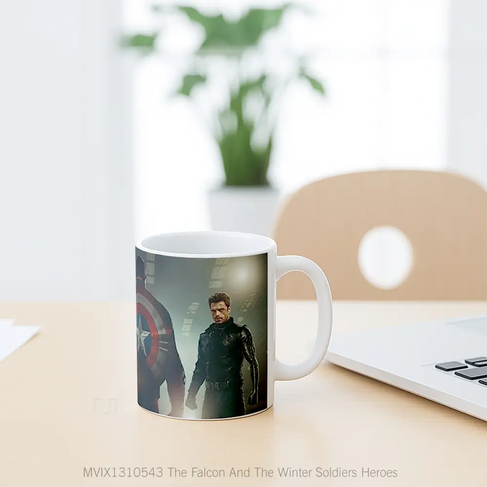 Mug The Falcon And The Winter Soldiers Heroes Gelas Keramik Unik - All-side / Desain