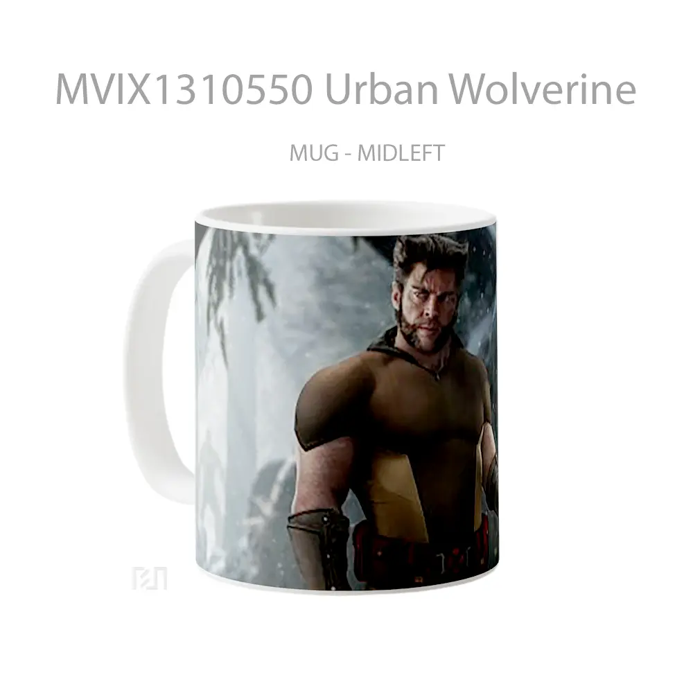 Mug Urban Wolverine Gelas Superhero - All-side / Desain