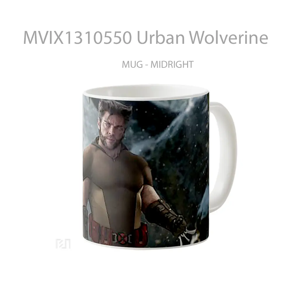 Mug Urban Wolverine Gelas Superhero - All-side / Desain