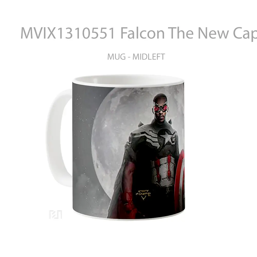 Mug Falcon The New Captain America Gelas Superhero - All-side / Desain