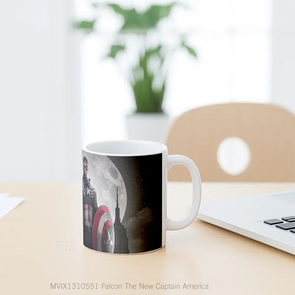 Mug Falcon The New Captain America Gelas Superhero - All-side / Desain