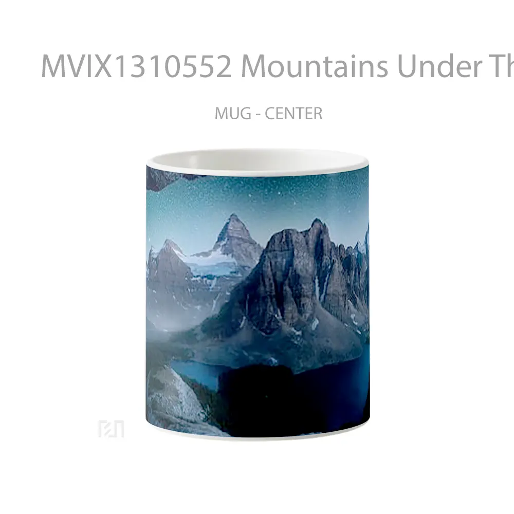 Mug Mountains Under The Stars Gelas Pemandangan Alam