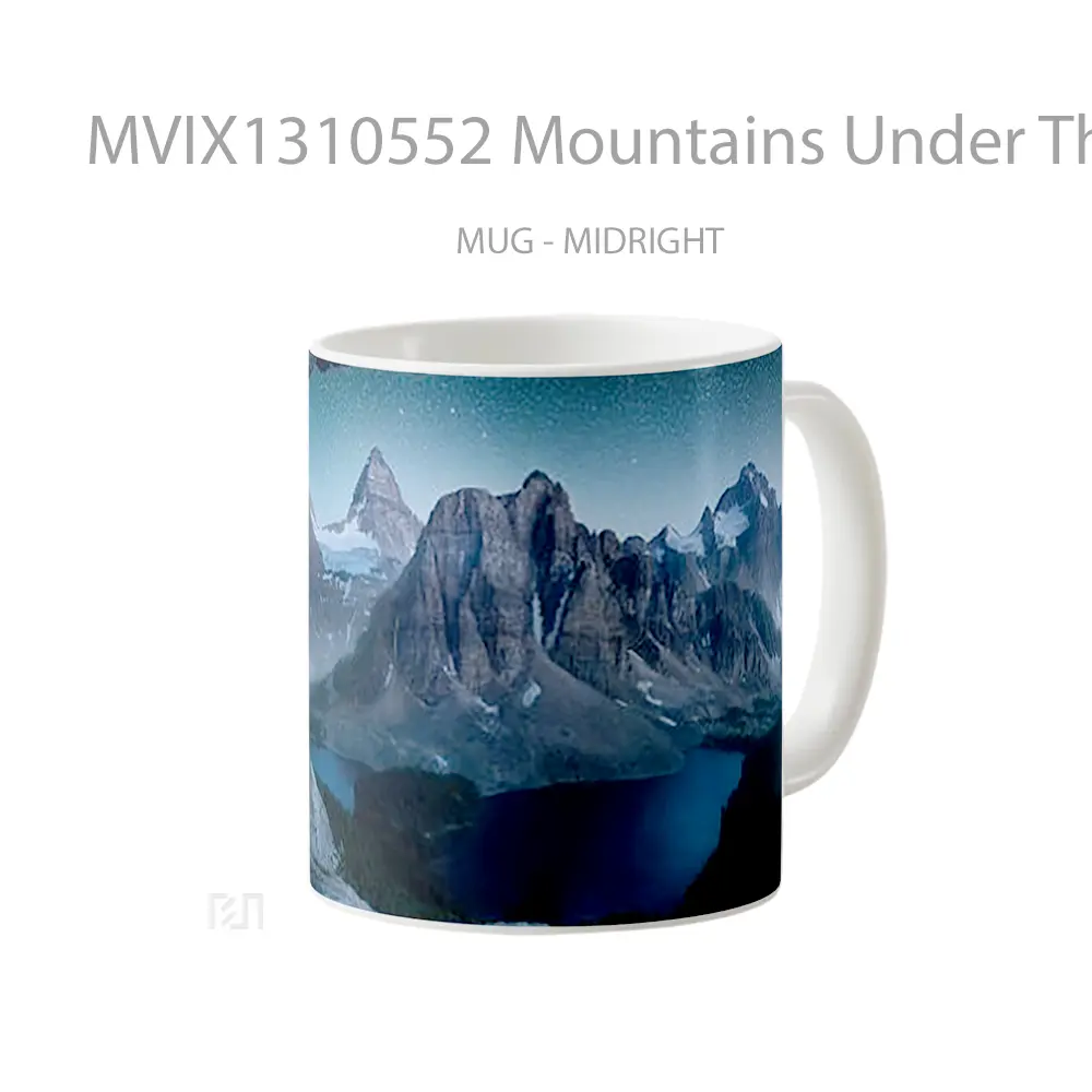 Mug Mountains Under The Stars Gelas Pemandangan Alam - All-side / Desain