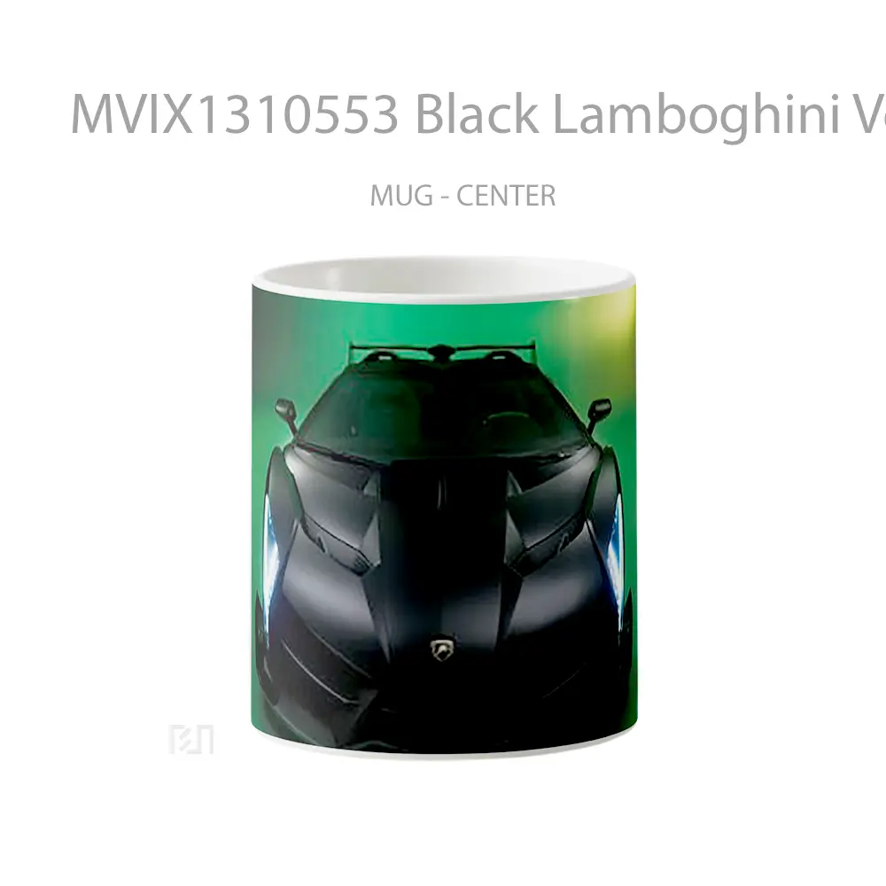 Mug Black Lamboghini Veneno Gelas Keramik Unik