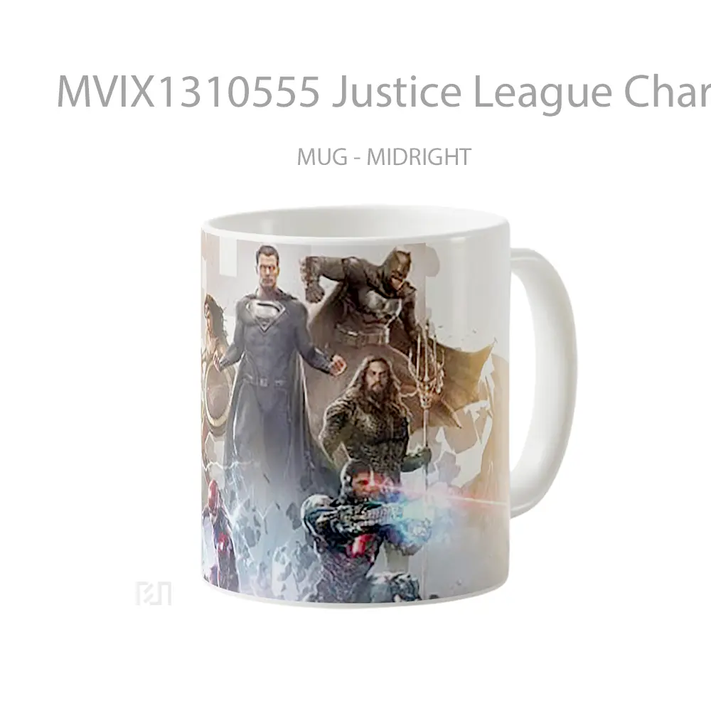 Mug Justice League Characters Gelas Superhero - All-side / Desain