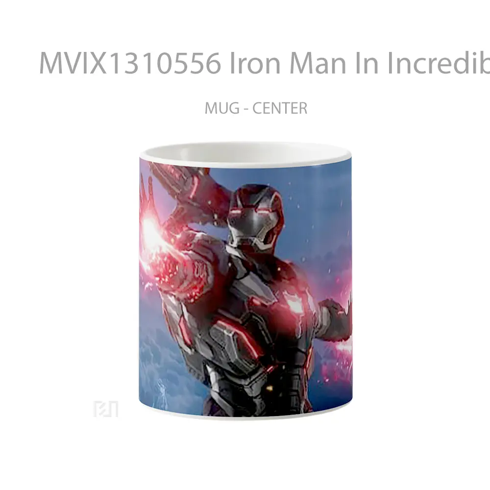 Mug Iron Man In Incredible Armor Gelas Superhero