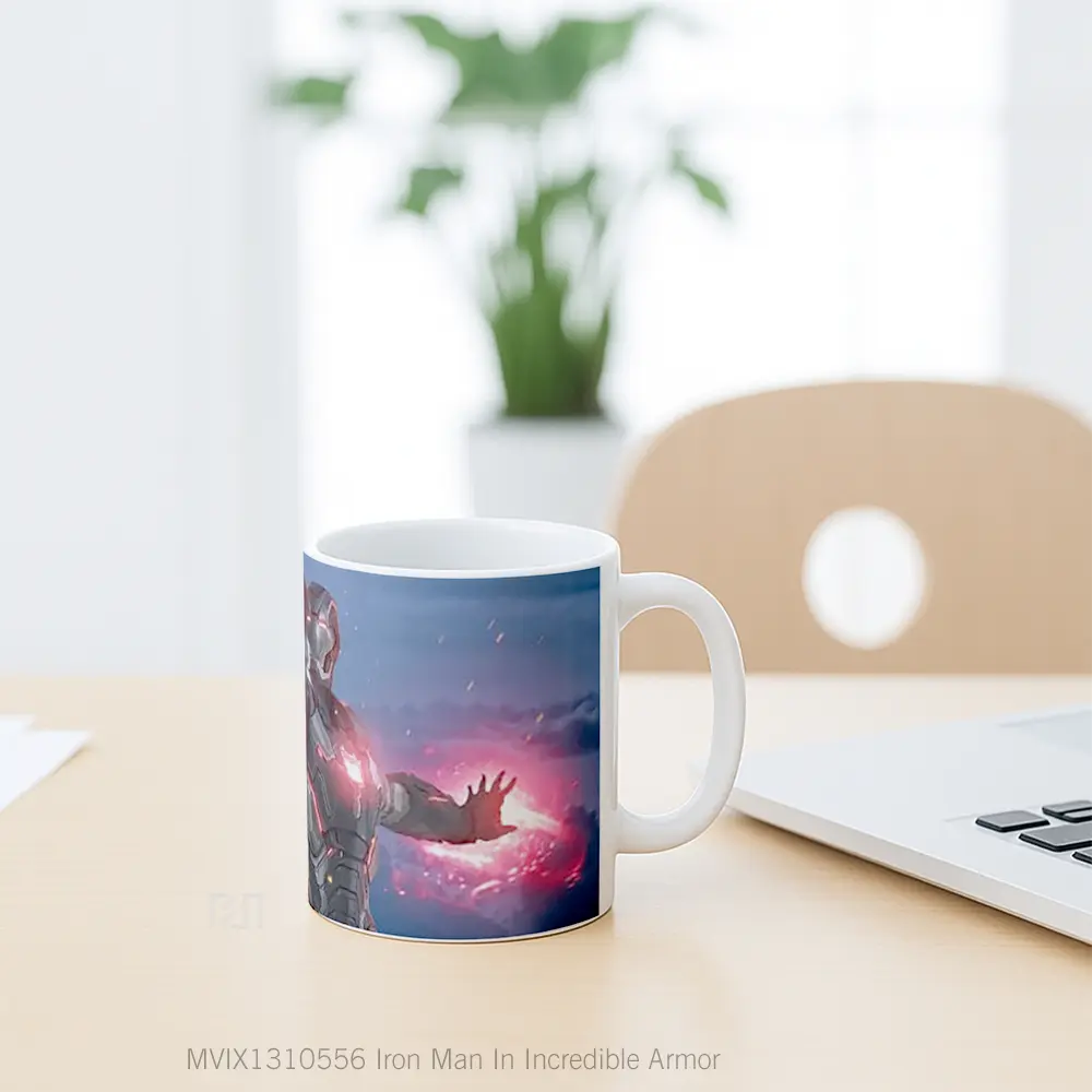 Mug Iron Man In Incredible Armor Gelas Superhero - All-side / Desain