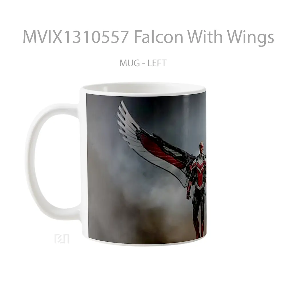 Mug Falcon With Wings Gelas Keramik Unik - All-side / Desain