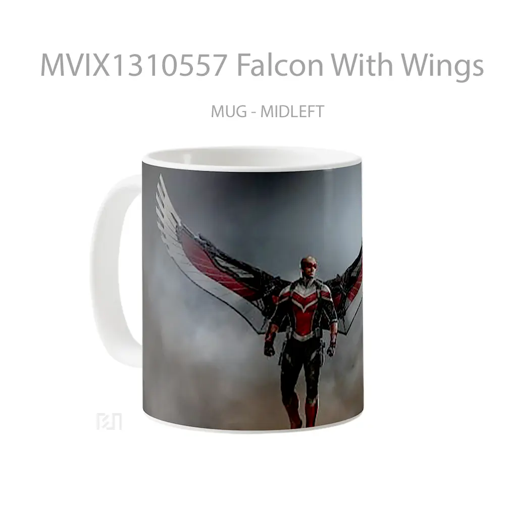 Mug Falcon With Wings Gelas Keramik Unik - All-side / Desain