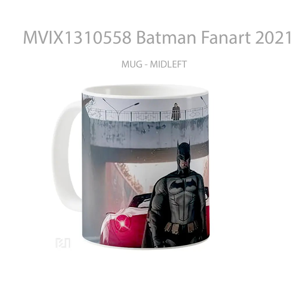 Mug Batman Fanart 2021 Gelas Superhero - All-side / Desain