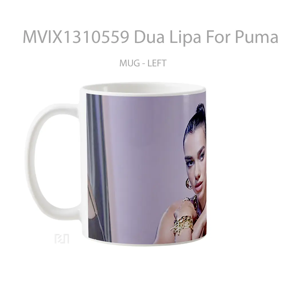 Mug Dua Lipa For Puma Gelas Selebriti - All-side / Desain