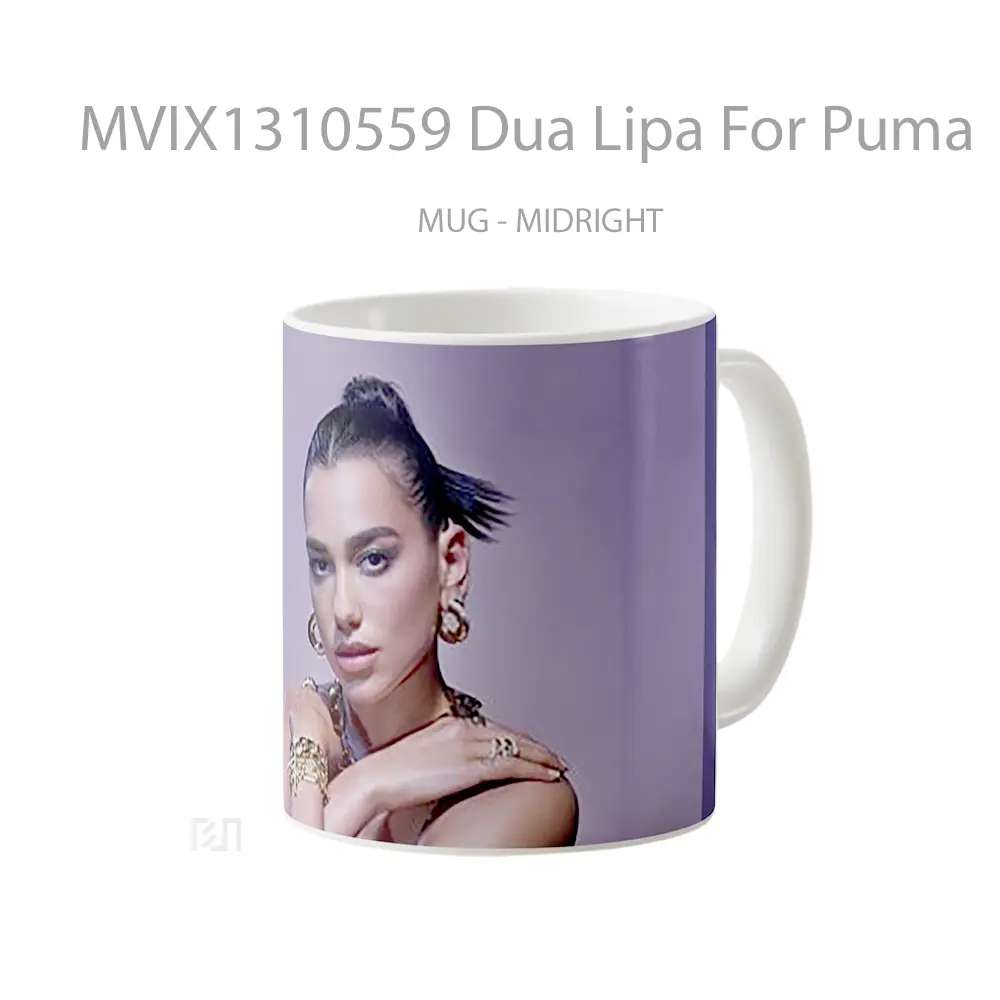 Mug Dua Lipa For Puma Gelas Selebriti - All-side / Desain