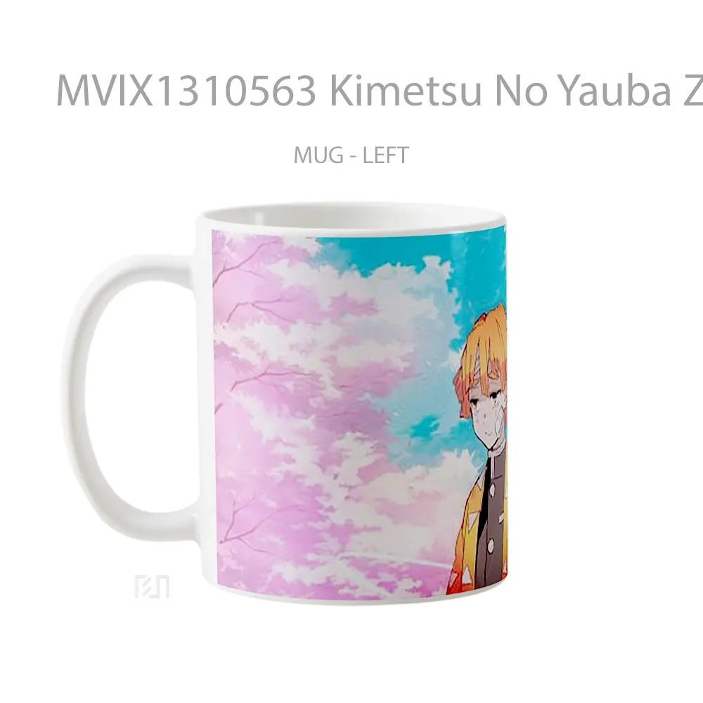 Mug Kimetsu No Yauba Zenitsu Agatsuma Cangkir Anime - All-side / Desain