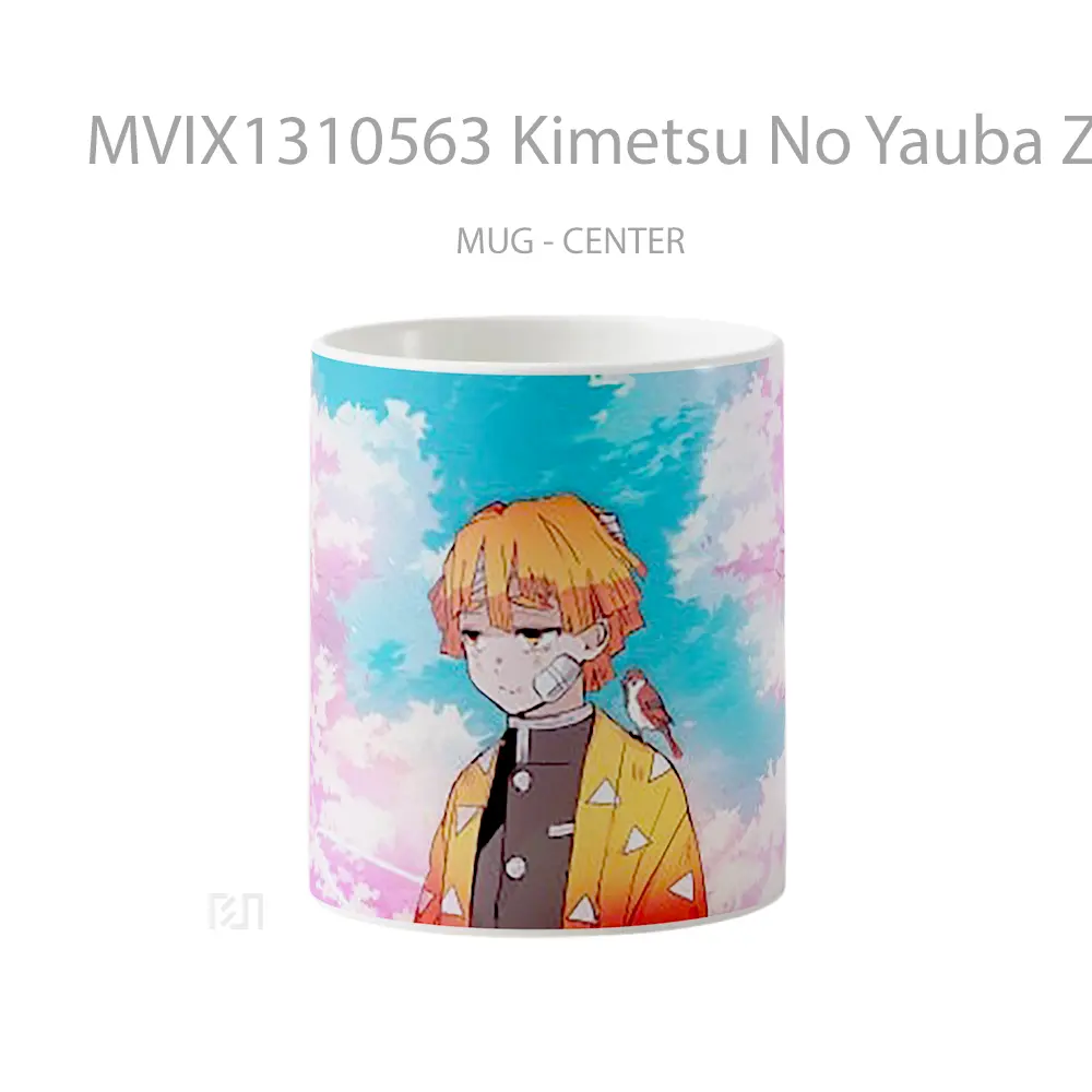 Mug Kimetsu No Yauba Zenitsu Agatsuma Cangkir Anime