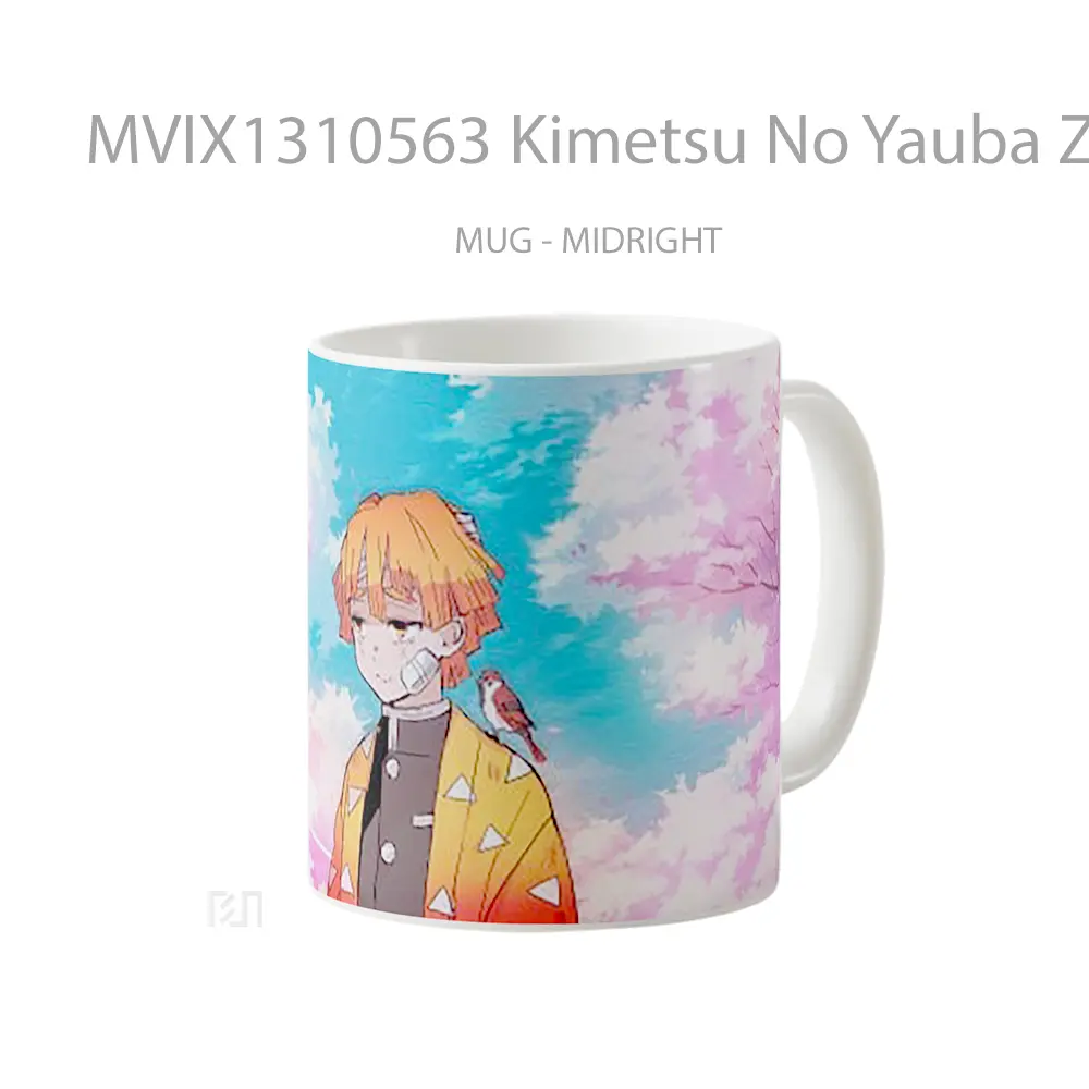 Mug Kimetsu No Yauba Zenitsu Agatsuma Cangkir Anime - All-side / Desain