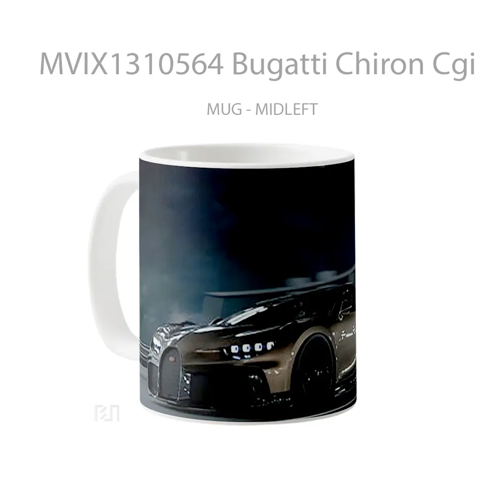 Mug Bugatti Chiron Cgi Cangkir Mobil - All-side / Desain