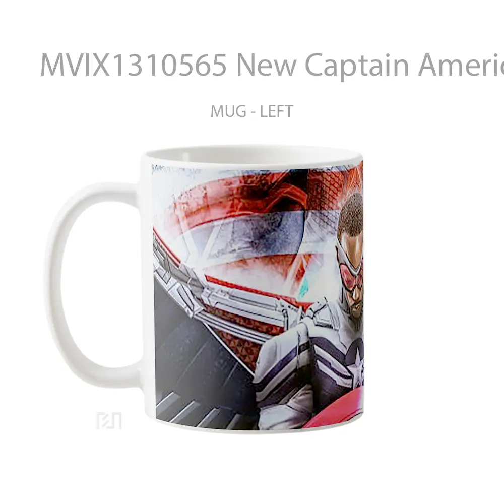 Mug New Captain America Gelas Superhero - All-side / Desain