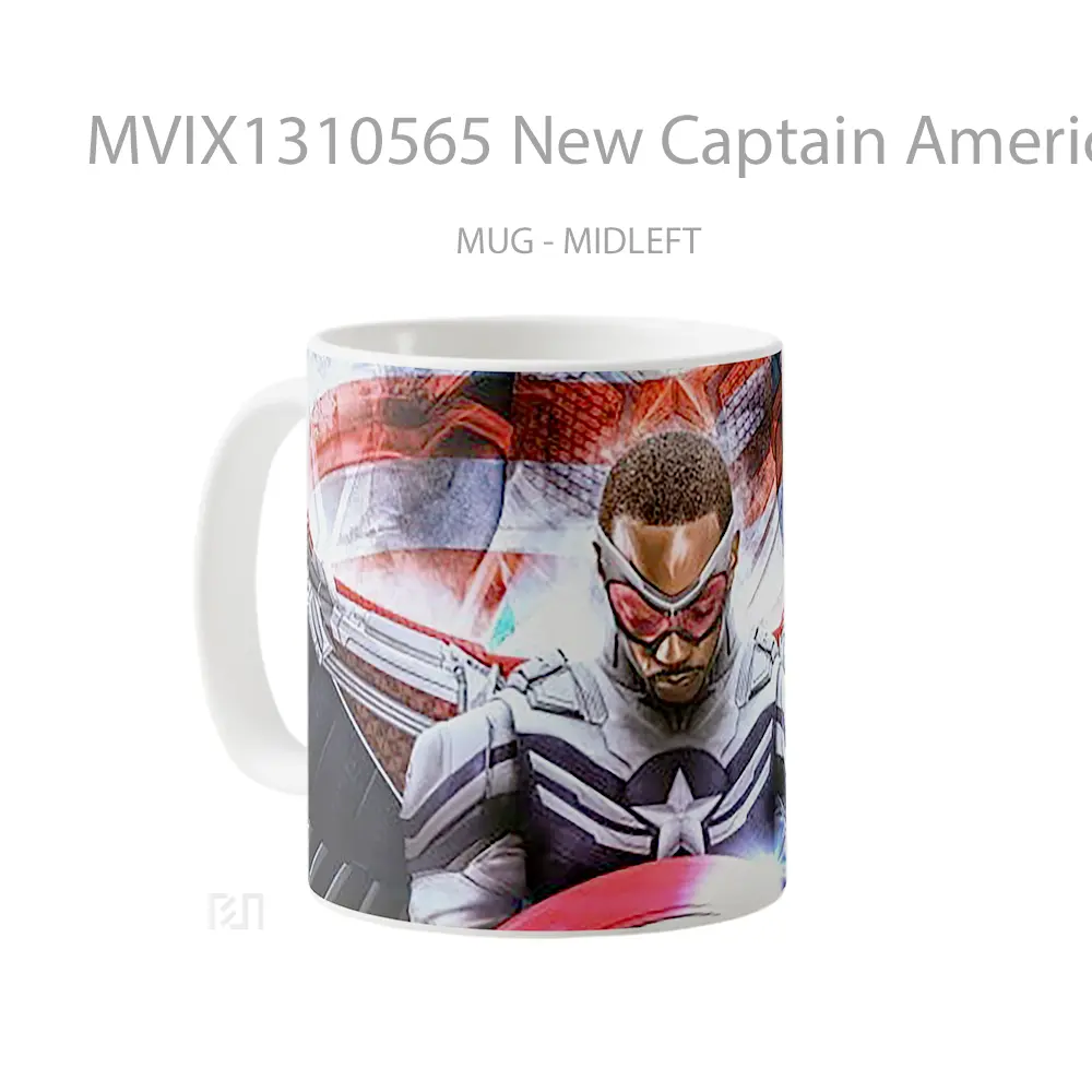 Mug New Captain America Gelas Superhero - All-side / Desain